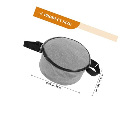 Disc Golf Bag Waterproof Lightweight Flying Disc Practice Bag with Shoulder Strap for Outdoor Golfing Accessories Gray