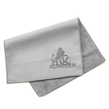 KONLLEN Billiards Billiard cue Towel - 100% Cotton Black 8-Ball Pool Cue Clean Towel Maintenance Accessories Cleaning Set Shaft Wax + Cleaning Powder + - color: Gray