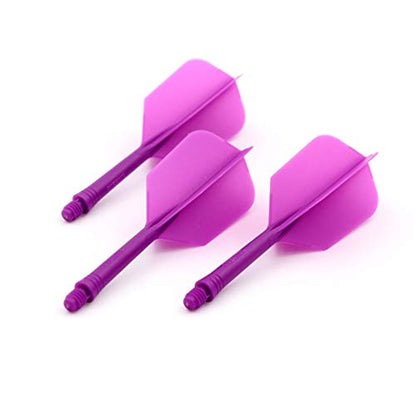 CUESOUL ROST Integrated Dart Shaft and Flights Medium,Slim Shape,Set of 3 - color: Purple