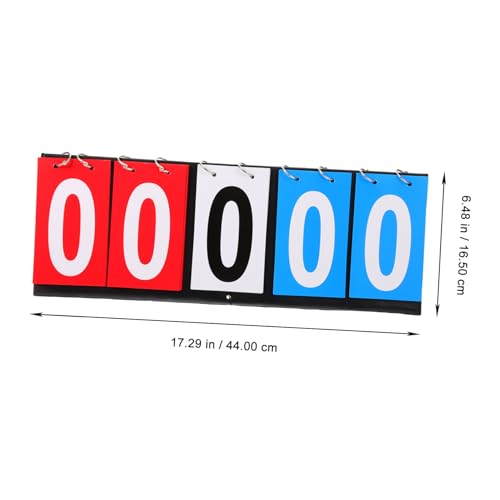 Toddmomy Scoreboard Flip Scorekeeper Basketball Soccer Badminton Portable Tabletop Scoreboard