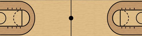 Basketball Court NBA Beer Pong Table with Predrilled Cup Holes