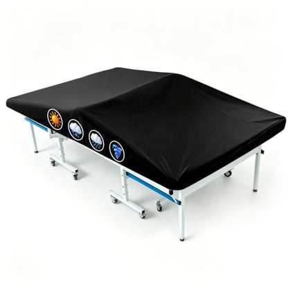 Ping Pong Table Cover Outdoor Waterproof, Table Tennis Protector Cover | Universal Fit|Outdoor & Indoor All-Weather Protection|Full Coverage|Easy Install