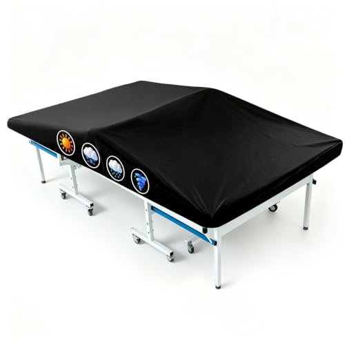 Ping Pong Table Cover Outdoor Waterproof, Table Tennis Protector Cover | Universal Fit|Outdoor & Indoor All-Weather Protection|Full Coverage|Easy Install
