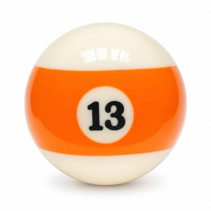 KONLLEN Single Replacement Pool Ball – 2-1/4" Regulation Size & Weight Billiard Ball Made of Phenolic Resin (Choose 1–15 or Cue Ball) - color: #13