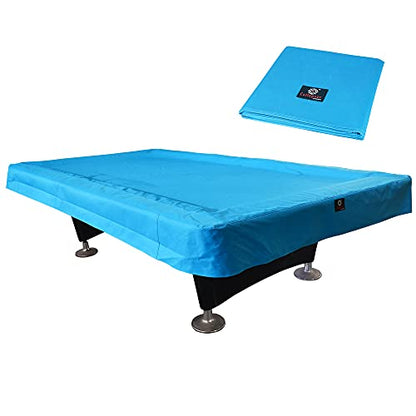 7/8/9FT Heavy Duty 600D Polyester Canvas Billiard Pool Table Cover(7 Colors Available) (Sky Blue, 9-Foot) - color: Sky Blue, size: 9-Foot