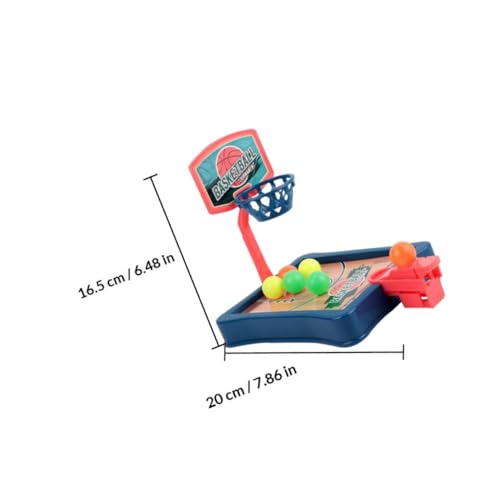 2 Sets Mini Basketball Game Desktop Basketball with Red Blue Hoops Educational Sports Game for Hand-Eye Coordination and Creative Play Fun Indoor Tabletop Activity