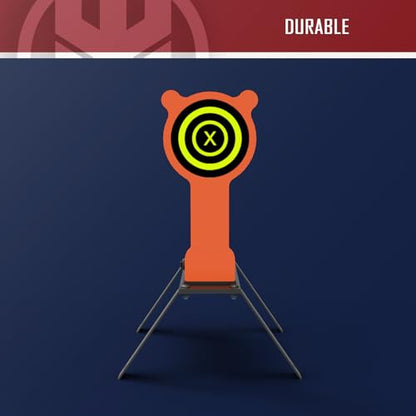 KNINE OUTDOORS 3/8'' AR500 Auto Reset Target, Steel Target for Shooting Range, Suitable for Pistol, Rifle, Handgun, Shotgun, Rimfire - style: Gong
