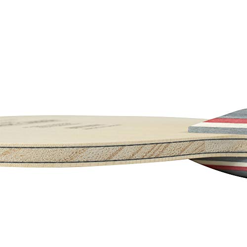 Primorac Carbon Blade - Butterfly Table Tennis Blade - TAMCA 5000 Carbon Fiber Blade - Cypress Wood Fiber Blade - Professional Table Tennis Blade - FL and ST Handle Type - Made in Japan - style: ST Handle