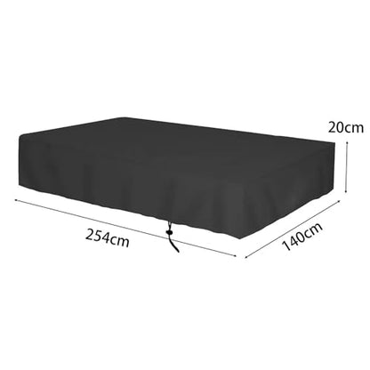 1pc Billiard Pool Table Cover Tennis Rainproof Water Resistant(254cmx140cmx20cm) - size: 254cmx140cmx20cm