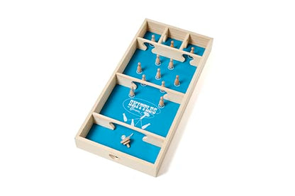 Carrom Skittles Game – Large Board Games for Adults & Children – Wooden Family Board Games for Family Night – Indoor and Outdoor Games for Family