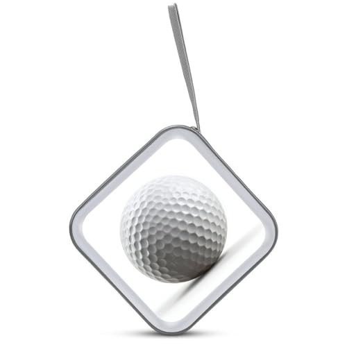 Simple Golf Ball on White CD Case DVD Storage Case Portable for Car Home Travel
