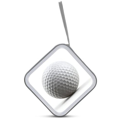 Simple Golf Ball on White CD Case DVD Storage Case Portable for Car Home Travel