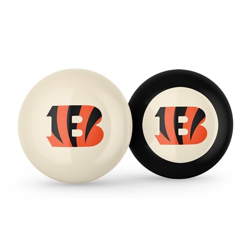 Imperial NFL Logo Cue Ball & 8 Ball Combo Set - color: Cincinnati Bengals, White