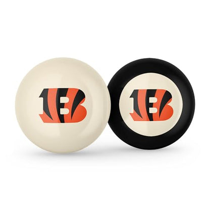 Imperial NFL Logo Cue Ball & 8 Ball Combo Set - color: Cincinnati Bengals, White