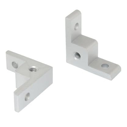 RLECS 4pcs Aluminum Profile Plate Fastener Caster Connector 2020 Right Angle Anchor Wheel Connector Wheel Fastener Set Right Angle Extruded Corner End Panel