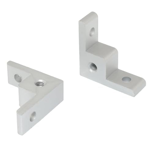 RLECS 4pcs Aluminum Profile Plate Fastener Caster Connector 2020 Right Angle Anchor Wheel Connector Wheel Fastener Set Right Angle Extruded Corner End Panel