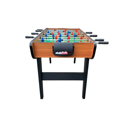 KICK Phoenix 55" Folding Foosball Table – Professional Full-Size Indoor Game Table - color: Brown