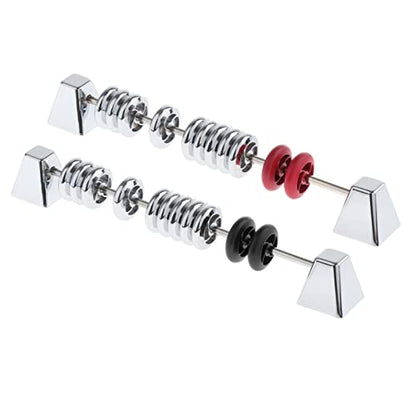 Shuffleboard Score Keeper 2-Pack, Metal Table Foosball Scoring Counter for Snooker Billiard, 9.84in for Tabletop Games