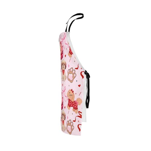Castle Fairy Cute Rabbit Deer Kitchen Apron - color: Bowknot Dog Dog