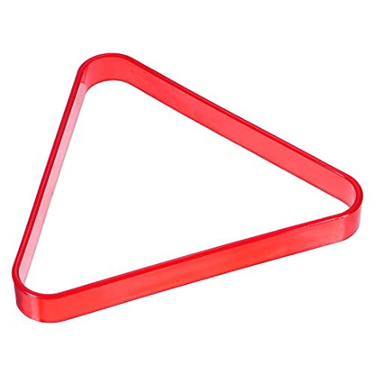 PATIKIL Pool Triangle Rack, Plastic Billiard 8-Ball Triangle Racks Pool Table Accessory for Pool Balls - color: Red