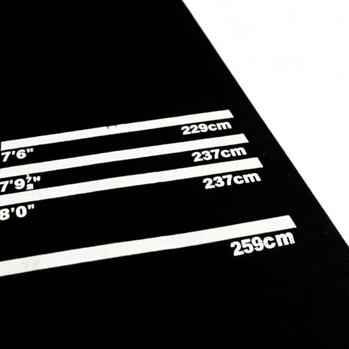 Darts Mat, Non-Slip Protective Pad Shock Absorbing, 4 Throw Distances, 300x34cm Dart Carpet Runner, for Women Adult, Playroom, Living Room, Bar, Mat,
