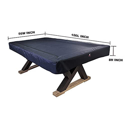 7/8/9FT Heavy Duty 600D Polyester Canvas Billiard Pool Table Cover(7 Colors Available) (Black, 7-Foot) - color: Black, size: 7-Foot