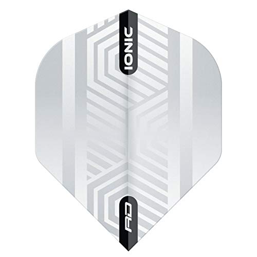 RED DRAGON Hardcore Ionic Dart Flights - 3 Sets Per Pack (9 Dart Flights in Total) - color: White