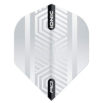 RED DRAGON Hardcore Ionic Dart Flights - 3 Sets Per Pack (9 Dart Flights in Total) - color: White