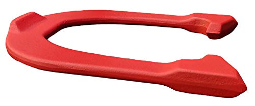 Lasso XL Lightweight Pro Pitching Horseshoes, 2.0 lbs.- USA Made - color: Red & Blue- Two Pair Set (4 Shoes)