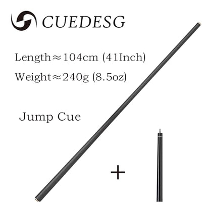 Carbon Fiber Break Cue Pool Stick,3 Piece Breaking Cue Stick,Low Deflection Jump Break Cue,13mm Pro Tip with PU Bag - color: 23oz_Black