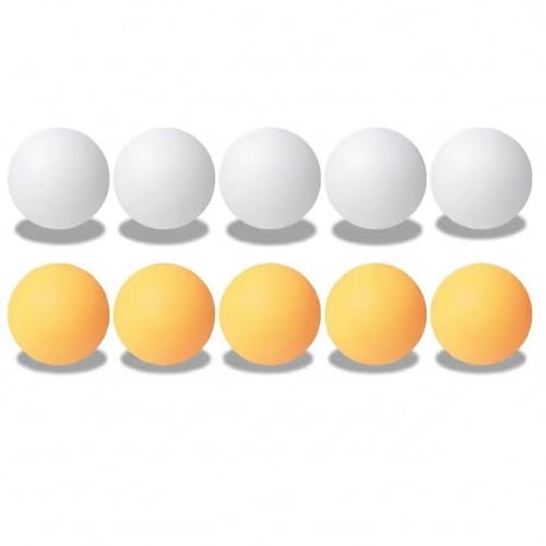 Table Tennis Balls 10 Pack, Multicolor 40mm+ PVC Plastic Ping Pong Balls for Training Drills and DIY Crafts (10-Pack)