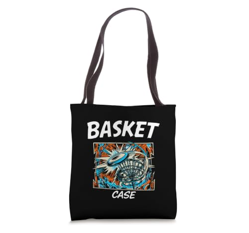 Funny Disc Golf Basket Case Retro Pop Art Tote Bag