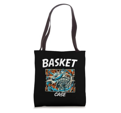 Funny Disc Golf Basket Case Retro Pop Art Tote Bag