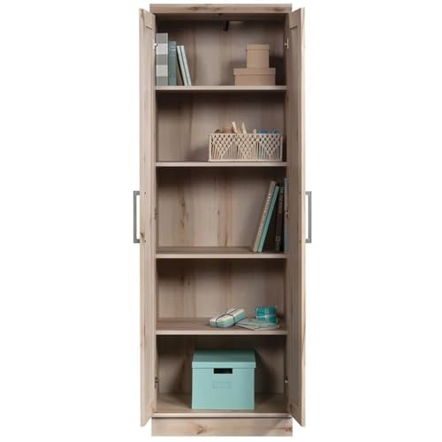 Sauder HomePlus Two Door Storage Cabinet/Pantry Cabinet, Pacific Maple Finish | Two Door - color: Pacific Maple