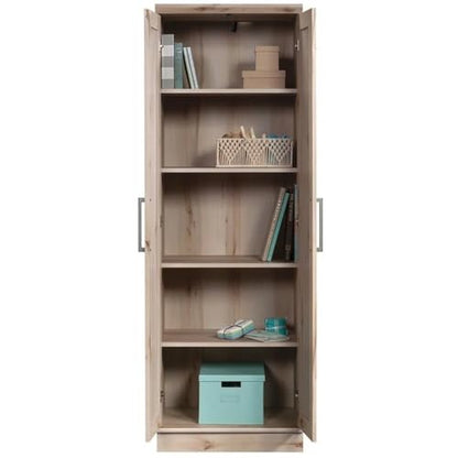 Sauder HomePlus Two Door Storage Cabinet/Pantry Cabinet, Pacific Maple Finish | Two Door - color: Pacific Maple