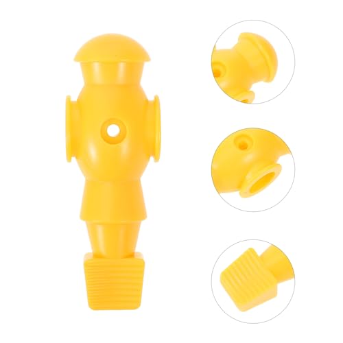VANZACK 4pcs Foosball Men Soccer Player Set Foosball Players Plastic Replacement Parts for Football Table Fun Game Toys Yellow