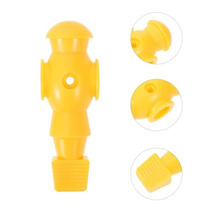 VANZACK 4pcs Foosball Men Soccer Player Set Foosball Players Plastic Replacement Parts for Football Table Fun Game Toys Yellow