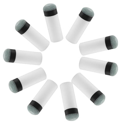 Jiozermi Billiard Cue Tips Replacement with Ferrules, Screw On Pool Stick Tips, Leather Cue Tips Kit for Cue Stick Repair - size: 12mm（20 pack）