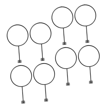 8Pcs Wall Mount Ball Rack Space Saving Basketball Football Volleyball and Rugby Display Stand for Organized Sports Equipment Storage Finish