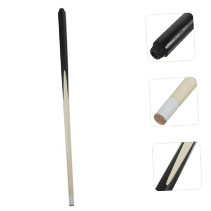 2Pcs Short Pool Cue Sticks Wooden Billiard Cue for Pool Tables Lightweight and Portable Training Sticks for Boys for Beginners