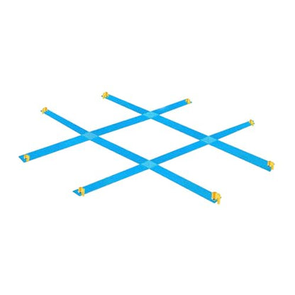 Large Set with Fixing Stakes, Ideal for Picnics in The Garden Or Lawn. - color: Blue a