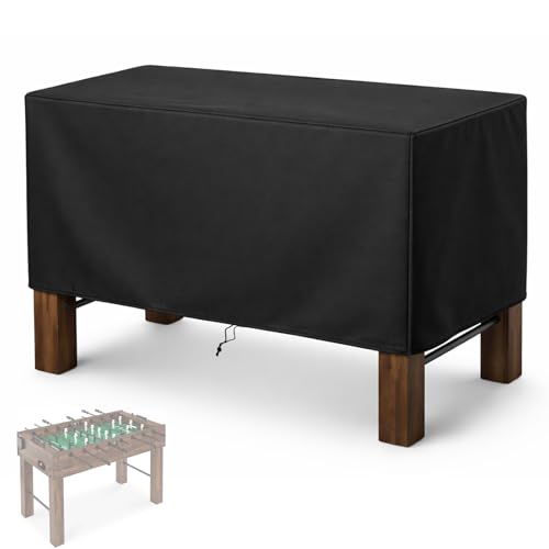 Foosball Table Protection Cover Heavy Duty 420D Soccer Table Cover Waterproof Outdoor/Indoor UV Resistant