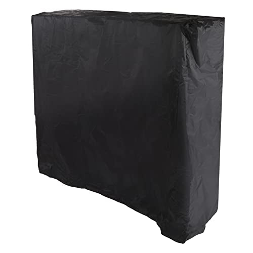 Ping Pong Table Cover, Waterproof Dustproof Outdoor Zippered 210 Silver Coated Polyester 155x75x150cm - Heavy Duty Protection, Tear Resistant, Patio Table Tennis Accessories