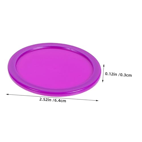 Toyvian 8-Piece Heavy-Duty Air Hockey Pucks Set 64mm Replacement Accessories for Game Tables Suitable for Kids and Adults for Indoor Entertainment