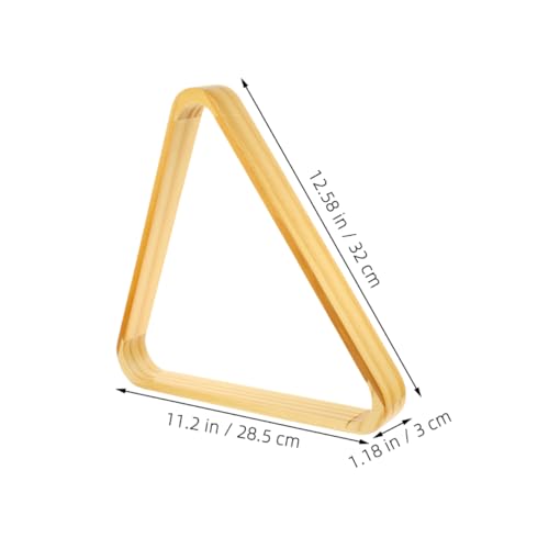 2pcs Triangle Hardwood Rack for Standard Billiard Pool Frame for Professional and Easy Setup Smooth Finish for Snooker Enthusiasts