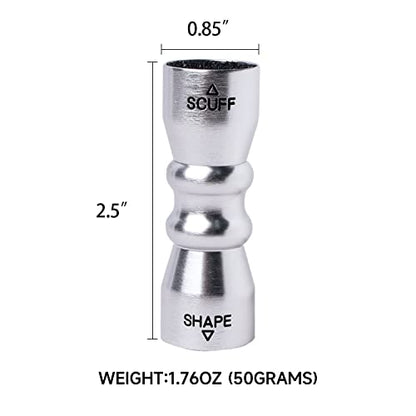 GSE Games & Sports Expert Billiard Pool Cue Tip Tool, Stick Scuffer/Shaper/Aerator/Joint Protector Tool, Billiard Accessories - style: Silver 3-in-1 Bowtie Tool