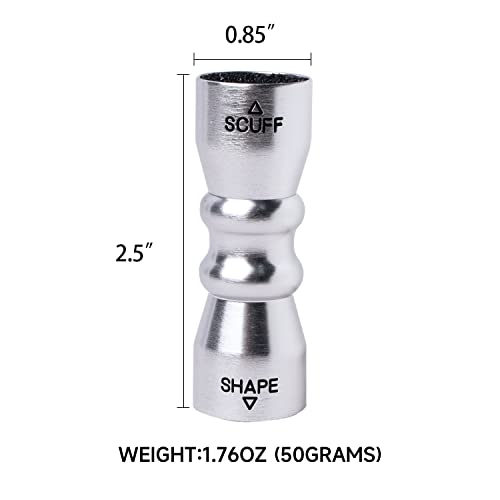 GSE Games & Sports Expert Billiard Pool Cue Tip Tool, Stick Scuffer/Shaper/Aerator/Joint Protector Tool, Billiard Accessories - style: Silver 3-in-1 Bowtie Tool