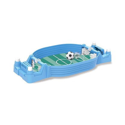 Tabletop Foosball Game, Easy Assembly Desktop Soccer Board for Two Players, Portable Football for Family Night - color: Blue
