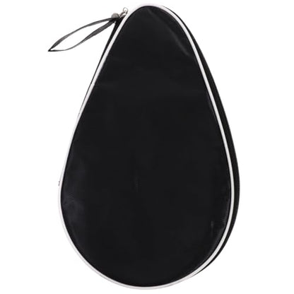Yardwe Table Tennis Paddle Storage Bag Reusable Protective Fixed Case Black Semi-Circle Design Suitable for Ping Pong Paddle and Ball Storage