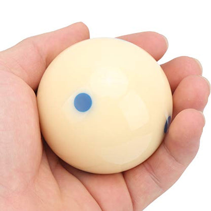 Billiard Cue Ball, 57.2mm Standard Training Pool Ball Dot Spot Pool Table Accessories for Billiard Games Sports - color: Blue Dot